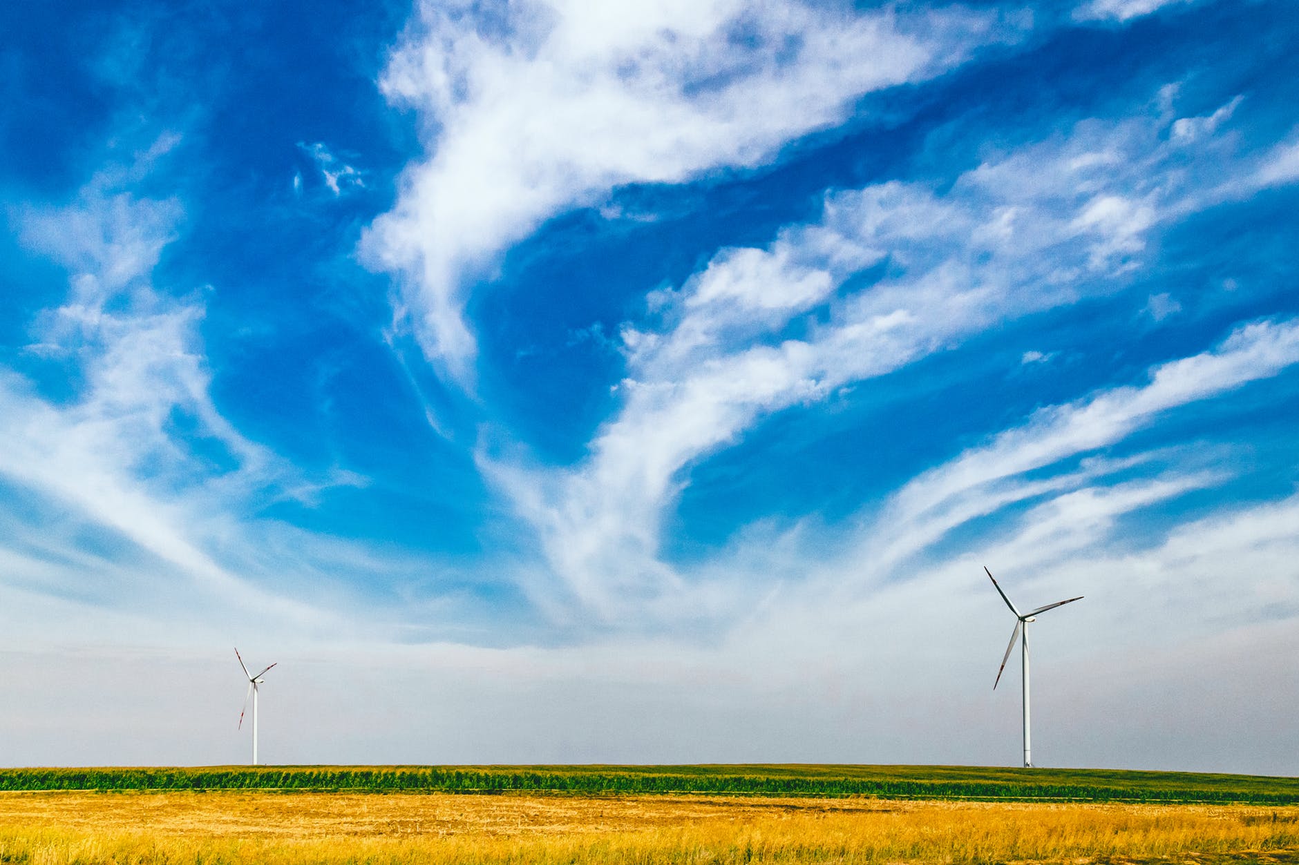 sky clouds wind windmill